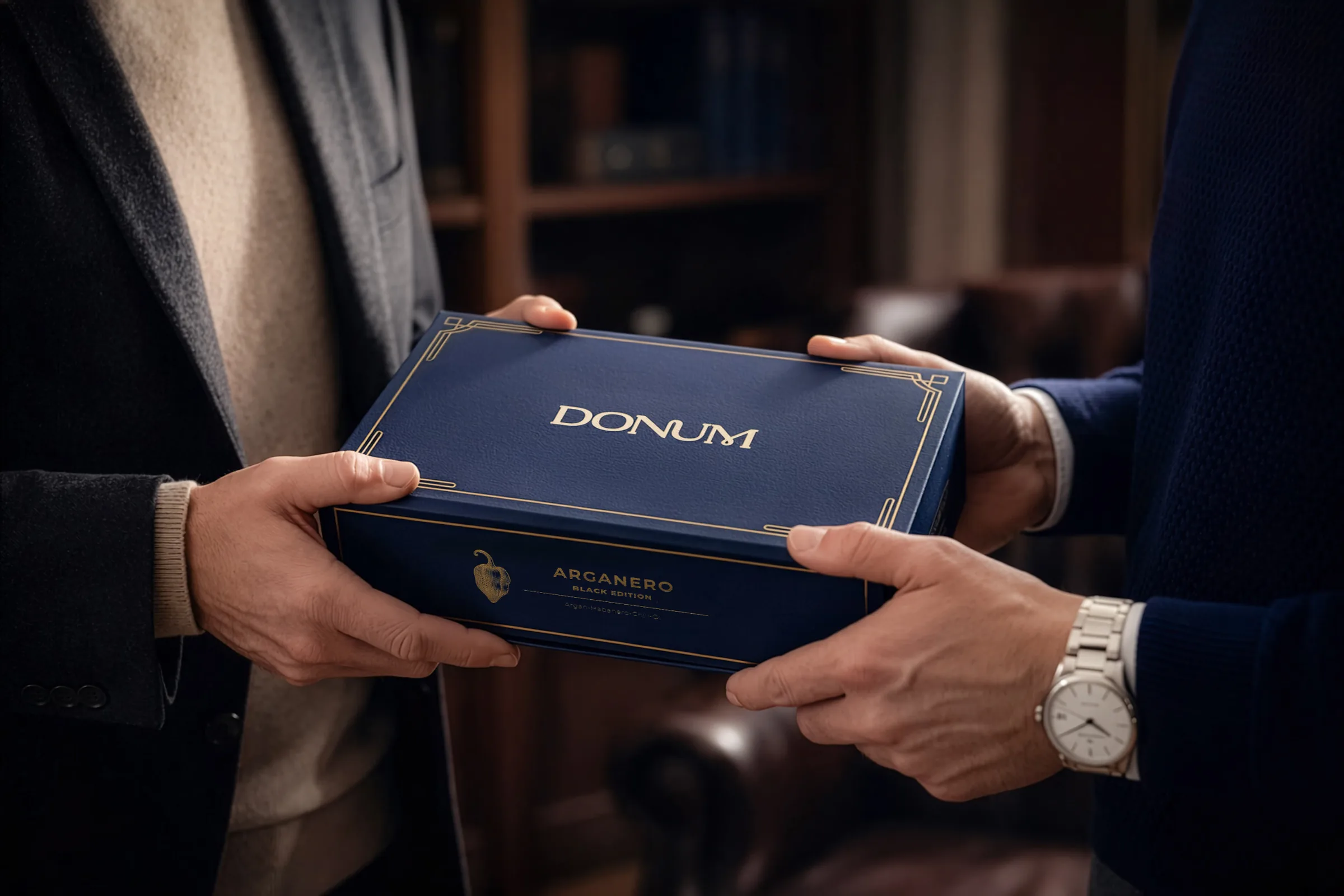 Persönliche Übergabe einer DONUM Edition von einer Person an eine andere
